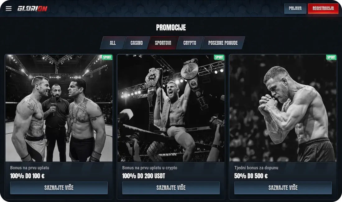 glorion casino bonus sport